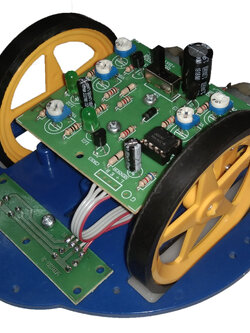MICROBOT KIT MB123 วงจรหุ่นยนต์เดินตามเส้นใช้ไอซีออปแอมป์