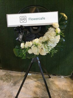 พวงหรีดพัดลมอุตสาหกรรม ขนาดใหญ่