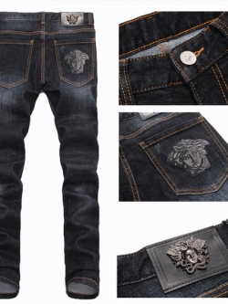 001006 ยีนส์ Ajaz James Style Versace Italy New Summer 2019 Jeans Denim Slim feet Size 28-38