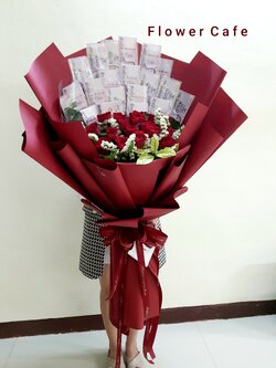 ช่อธนบัตรประดับดอกไม้