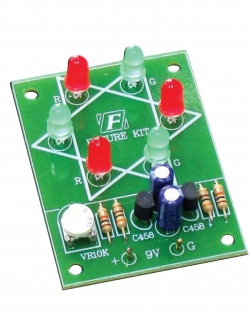 FutureKit FK152 วงจรไฟกระพริบรูปสามเหลี่ยม 6 LED 2 จังหวะ
