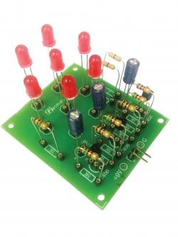 1223 วงจรไฟวิ่งวงกลม 3 จังหวะ LED 7 ดวง