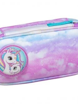 Oval Pencil Case - Unicorn