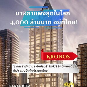 Kronos นาฬิกาแพงสุดในโลก 4,000 ล้านบาท อยู่ที่ไทย !