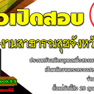 ประกาศสำนักงานสาธารณสุขจังหวัดแพร่ เปิดสอบ