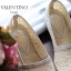 พร้อมส่ง : รองเท้าลูกไม้ Valentino (สีชมพูนู๊ด)