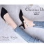 รองเท้าคัทชูรัดส้นสไตล์ Dior (สีชมพู)