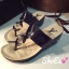 พร้อมส่ง : รองเท้าแตะลำลอง Louis Vuitton (สีครีม)