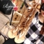 รองเท้า Gladiator Style Stuart Weitzman (สีน้ำตาลประกายทอง)