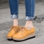 รองเท้าผ้าใบสไตล์ฮาราจูกุ (สีดำ)