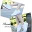 พร้อมส่ง : รองเท้าผ้าใบเสริมส้นทรงsport (สีขาว)