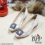 รองเท้าคัทชูส้นตัน Manolo Blahnik Style (สีเทา)
