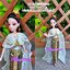 ชุดไทยTH107 สไบลูกไม้สองชาย
