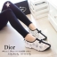 พร้อมส่ง : รองเท้า Dior Fusion Sneakers สีขาวดอกเงิน (งานAAA)