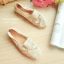 รองเท้าลูกไม้ TOMS (สีครีม)
