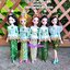 TH97 ชุดไทยรัตนโกสินทร์สีเขียว
