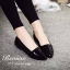 พร้อมส่ง : รองเท้าส้นแบนสไตล์ Houndstooth (ลายเสือ)