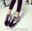 พร้อมส่ง : รองเท้าผ้าใบทรงสปอร์ตทูโทน (สีเทา)