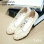พร้อมส่ง : ZARA lace flat (สีดำ)