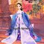 ชุดจีนโบราณCH001 ผ้ามันเงา