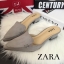 พร้อมส่ง : รองเท้าหัวแหลม STYLE ZARA (สีแดง)