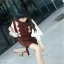 รองเท้าลำลองแต่งพู่สไตล์แฟชั่นเกาหลี (สีดำ)