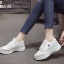 รองเท้าผ้าใบแฟชั่นทรง Sport Girlตัดสี (สีขาว)