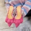 รองเท้าเปิดส้นสักหลาดนิ่ม (สีชมพู)