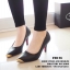 พร้อมส่ง : รองเท้าคัทชู Zara หัวทอง (สีครีม)