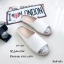 รองเท้า Slipper แต่งกลิตเตอร์ (สีครีม)