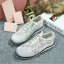 พร้อมส่ง : รองเท้า MIUMIU Sneakers Hi-End Grade (สีกรม)