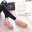 พร้อมส่ง : รองเท้าเพื่อสุขภาพ (รุ่นหน้าสานสีส้ม)