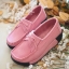 รองเท้าผ้าใบเตารีดหนังแท้ (สีเหลือง)