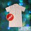 เสื้อ กาวน์ ตัวยาว แขนสั้น ติดกระดุม/ติดตีนตุ๊กแก สามารถเลือกแปะกระเป๋าได้ สีตามรูป