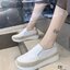 รองเท้าผ้าใบพียูทรง Slip on