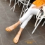 รองเท้าแตะแต่งสายรัดส้น (สีเหลือง)