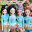 TH98 ชุดไทยรัตนโกสินทร์สีฟ้า สีฟ้า