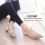 พร้อมส่ง : รองเท้าคัทชูกากเพชร (สีทอง)
