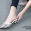 รองเท้าเปิดส้น Style Burberry (สีดำ)