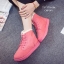 รองเท้าผ้าใบกันหนาวบุขน (สีชมพู)