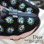 พร้อมส่ง : รองเท้า Dior Fusion Sneakers สีดำดอกเขียว (งานAAA)