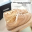 รองเท้า Oxford ผ้าลูกไม้ (สีครีม)