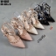 รองเท้าส้นสูงเปิดท้าย Style Valentino (สีชมพู)