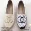 รองเท้า Style Espadrilles ปักลาย (สีขาว)