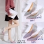 รองเท้าคัทชูกลิตเตอร์เนื้อทราย (สีชมพู)