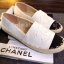 พร้อมส่ง : รองเท้าทรงสวมสไตล์ Espadrilles (สีขาว)