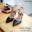 รองเท้า Valentino T-Straps หนังด้าน (สีครีมอ่อน)
