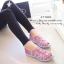พร้อมส่ง : รองเท้าเพื่อสุขภาพ (รุ่นหน้าสานเปิดหน้าเท้าสีชมพู)