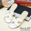พร้อมส่ง : รองเท้าแตะ Hermes (สีขาว)