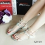 พร้อมส่ง : รองเท้าแตะรัดส้น Valentino pumps azure color rockstud (สีฟ้าอ่อน)
